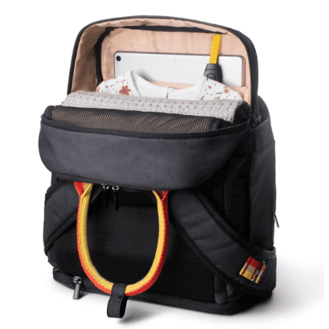 Waterproof black diaper backpack